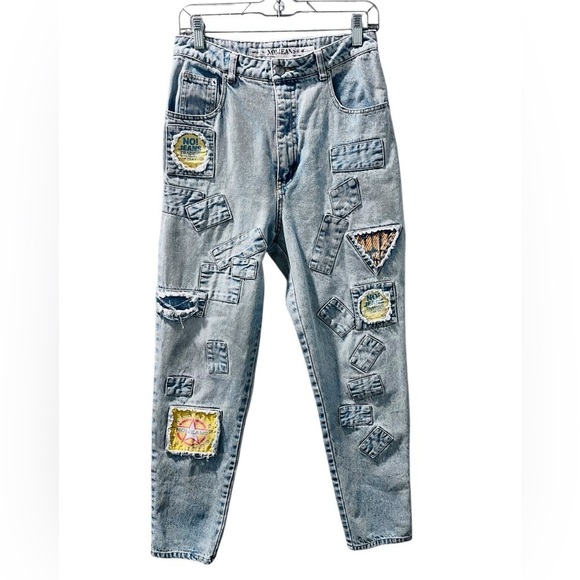 Absolutely Authentic No! Jeans Vintage 80's Distressed Straight Size 28x28 Denim - Picture 1 of 9